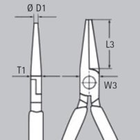 KLIEŠTE GUĽATÉ, 1000 V, 160 mm