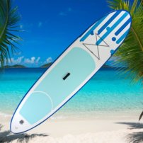 Paddleboard nafukovací s príslušenstvom do 90 kg, 305x71 cm, modrý